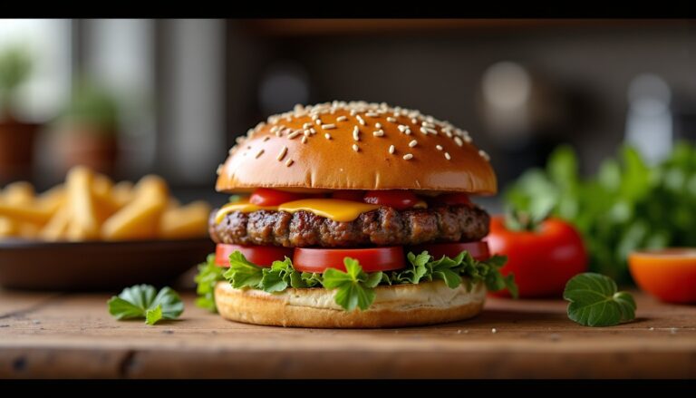 Recette délicieuse du burger au bœuf effiloché : un plaisir à chaque bouchée
