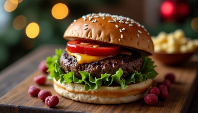Recette et conseils pour un burger de Noël savoureux et festif