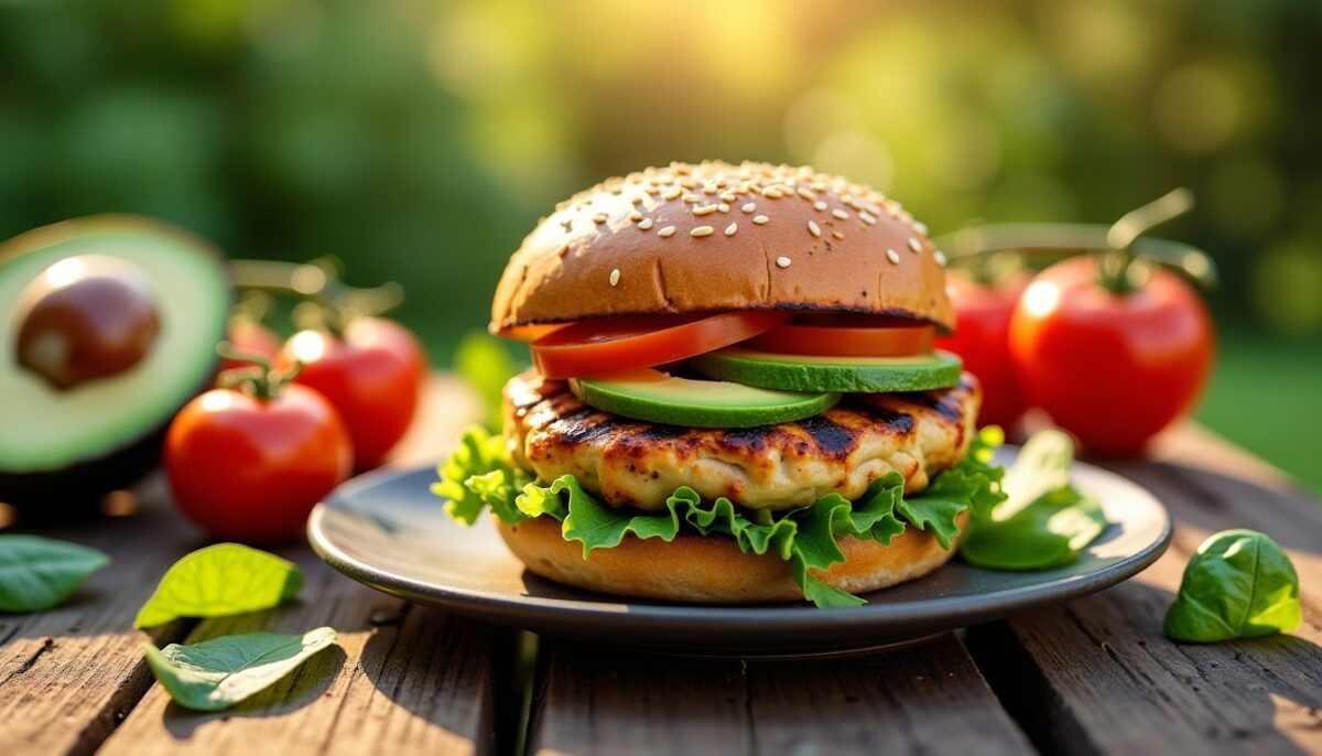 Burger au poulet et avocat : l'alliance gourmande et saine pour vos repas