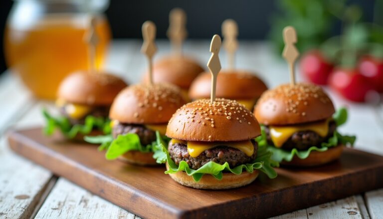 Mini burgers apéritifs au chèvre et miel : l'alliance gourmande et raffinée pour vos papilles