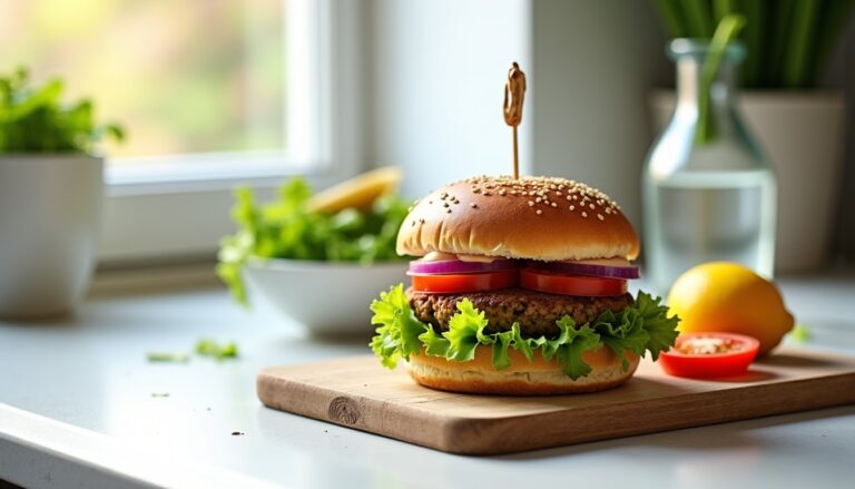 Délices Végétariens : Recettes Simples et Savoureuses de Burgers Maison