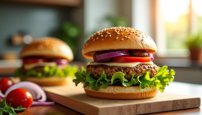 Délices végétariens et vegans : recettes savoureuses de burgers aux légumineuses, champignons et fromages