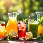 Délices glacés d'été : recettes maison de thés glacés, limonades, smoothies et eaux infusées pour se rafraîchir