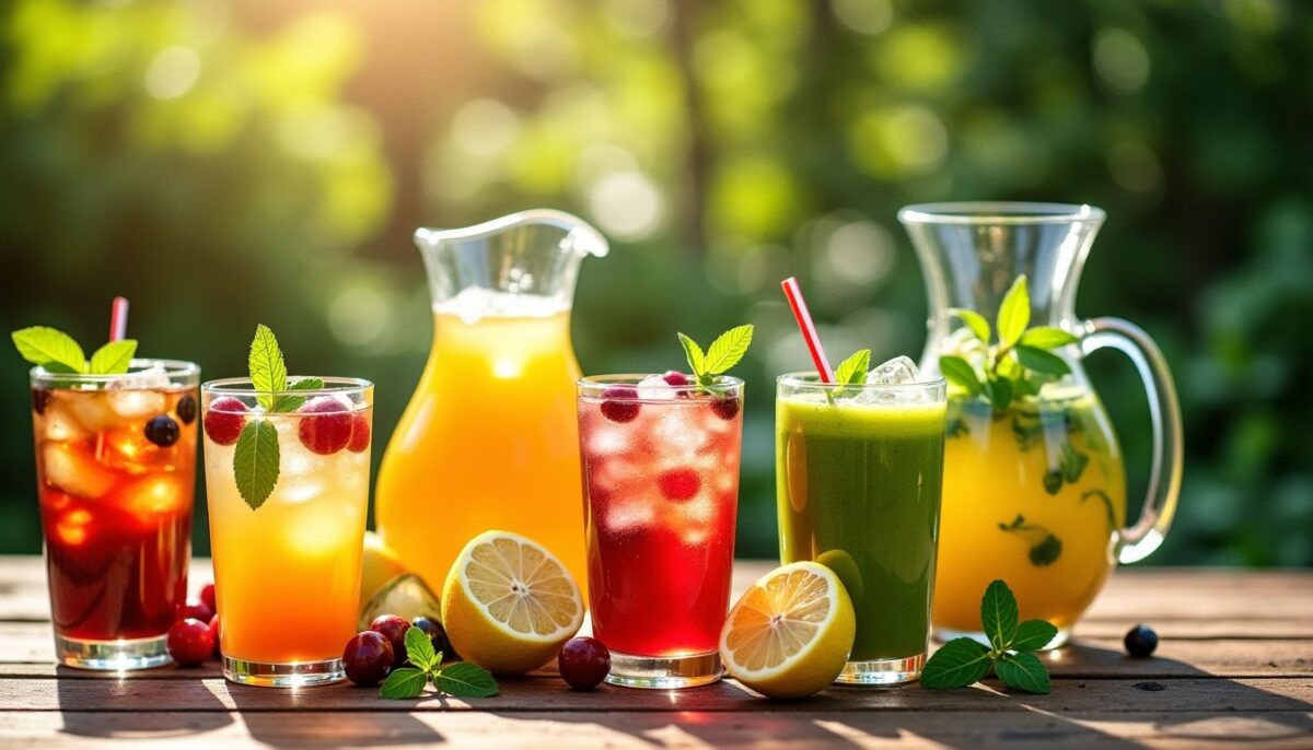 Délices glacés d'été : recettes maison de thés glacés, limonades, smoothies et eaux infusées pour se rafraîchir