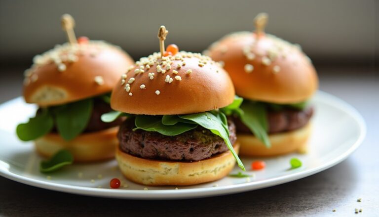 Mini burgers apéritifs au chèvre : l'élégance d'une recette express et savoureuse