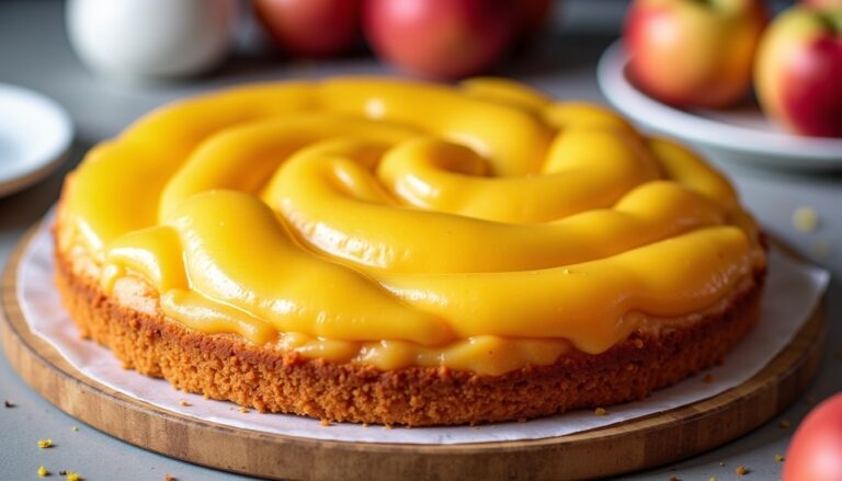 Gâteau moelleux au yaourt et pommes avec 2 œufs : la recette facile au pot doseur