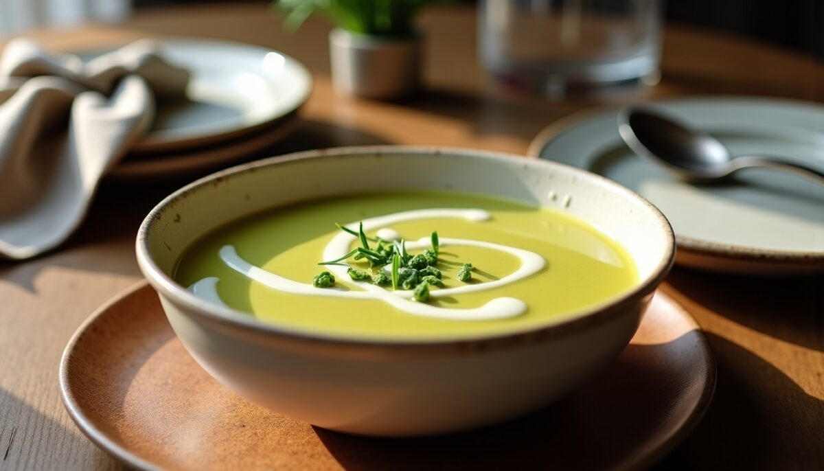 Velouté onctueux de courgette, pomme de terre et Vache qui rit : la recette simple pour régaler 6 convives