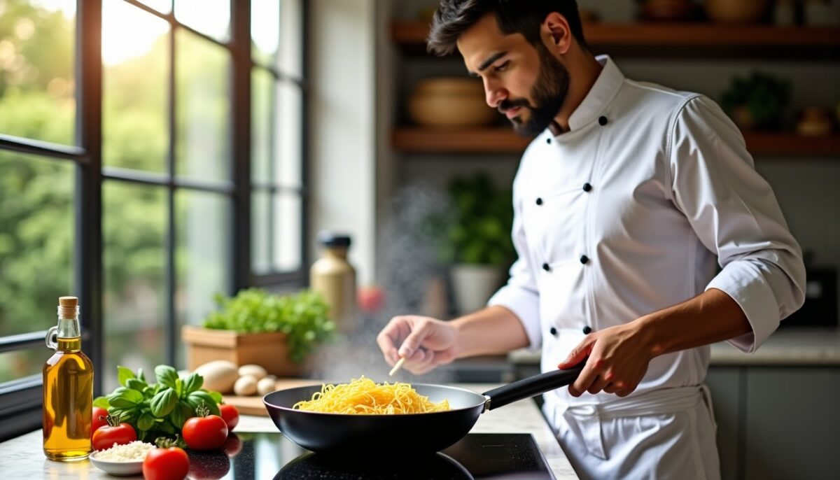 Pâtes à la poêle : guide complet pour une cuisson parfaite sans utiliser de casserole